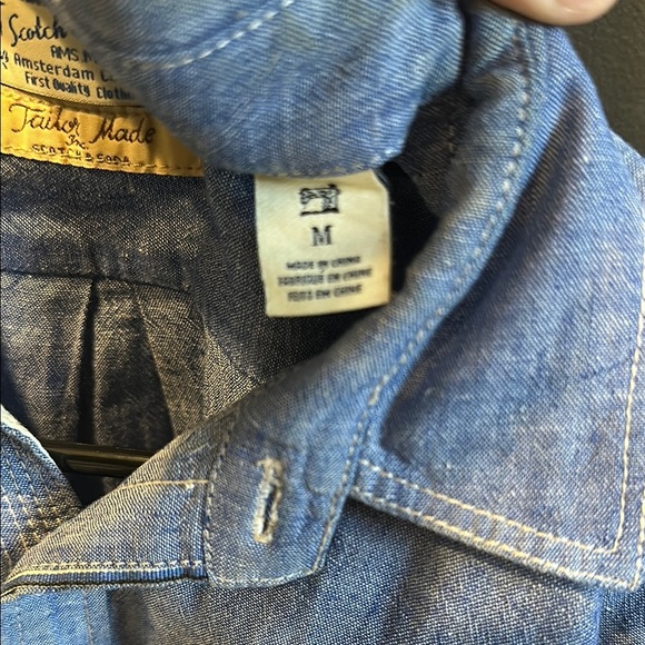 Scotch & Soda | Blue Chambray Button Down Shirt | Men’s | Medium - Picture 12 of 12